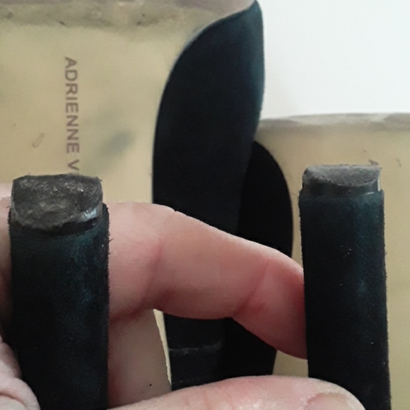 Adrienne Vittadini Black Suede leather Boots 8M - Picture 10 of 11